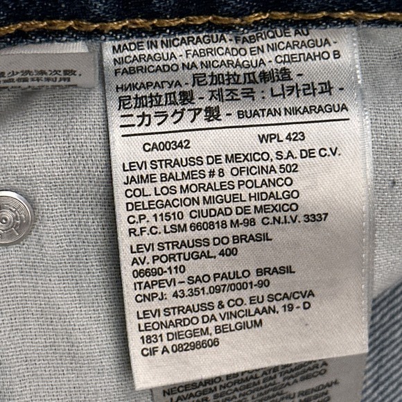 Levis 550 Jean Shorts Men 42 Relaxed Fit 10" Denim Jorts 100% Cotton Dad (Tag44) - Picture 6 of 10